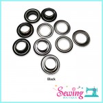 BUTTON - EYELET(HOLE PUNCHER)-METAL-16MM(BLACK & GOLD)